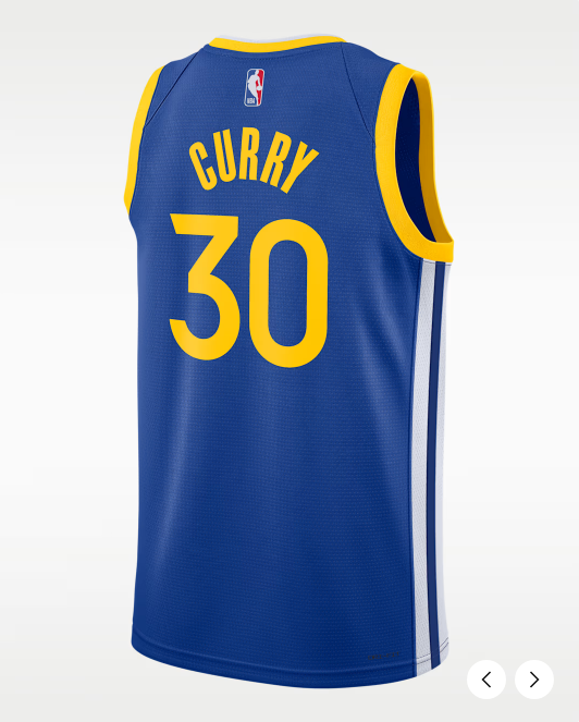 Steph Curry Blue Jersey