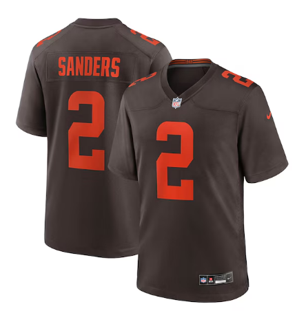 Cleveland Browns Shedeur Sanders Nike Brown Alternate Game Jersey