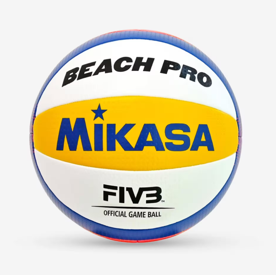 Bola de Voleibol de Praia BV550C EU Beach Pro Tamanho 5 Amarelo/Azul